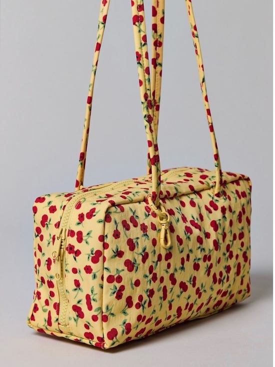 BAGGU Handbags - New! BAGGU nylon bowler bag in “cherry land” NWT, flawless